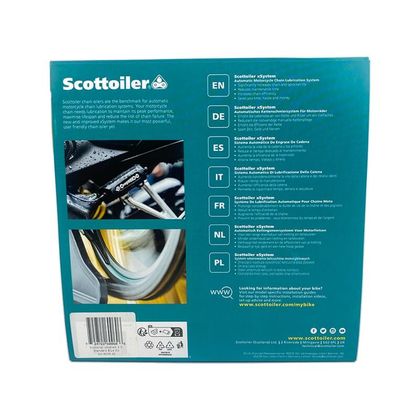 Scottoiler Xsystem 3.0 + 250 ml Öl High-Temp Rot Kettenfett Universell