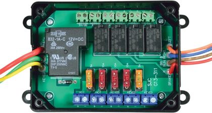 Show Chrome Fuse box Electronic fuse door block