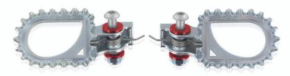 Repose-pieds S3 Hard Rock position centrale acier argent Ref : SPART00089A / 1061082 