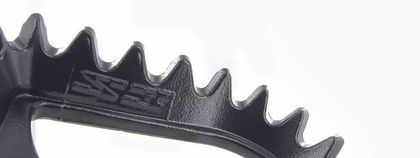 Repose-pieds S3 Hard Rock position centrale acier argent
