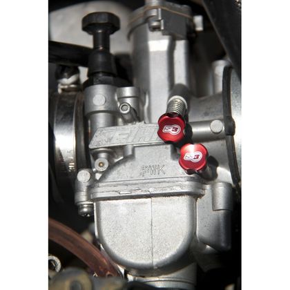 Carburateur S3 Vis de réglage Enduro ralenti + air + ressorts rouge Universel
