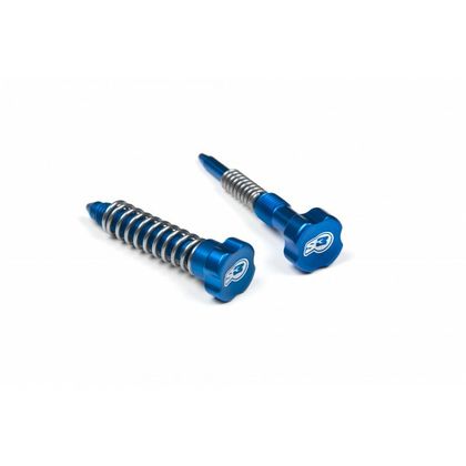 Carburateur S3 Vis de réglage Enduro ralenti + air + ressorts bleu Universel