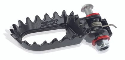 Repose-pieds S3 Hard Rock position centrale acier noir Ref : SPART00216A / 1061083 