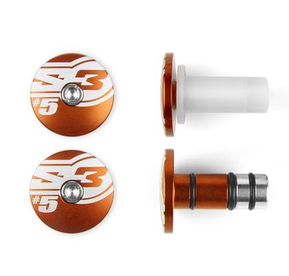 Embouts de guidon S3 s End 5 Ø14mm orange Ref : SPART00237A / 1082696003 