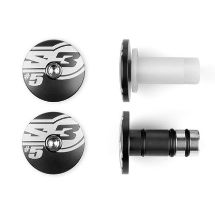Embouts de guidon S3 s End 5 Ø12mm noir Universel Ref : SPART00239A / 1082697001 