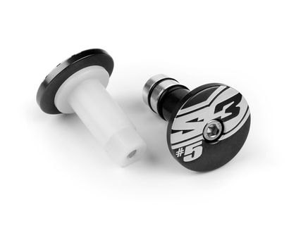 Embouts de guidon S3 s End 5 Ø12mm noir Universel