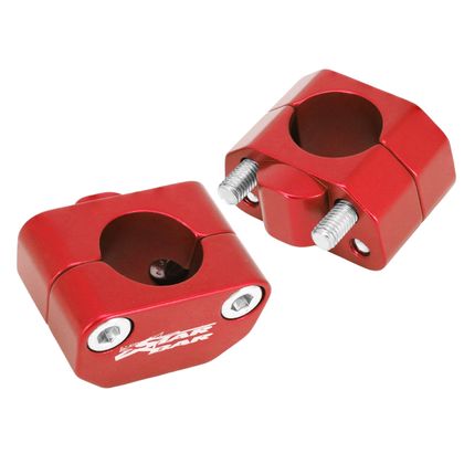 Star Bar UNIVERSAL ALUMINIUM DIA 28.6mm RED PAIR Universal Handlebar clamp