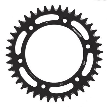 Couronne SuperProx Cour Alu RAL - 990 40 - BLK - Black 40 dents Ref : SUP00069A / AP304X40 