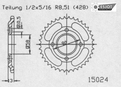 SuperProx 50 teeth Sprocket
