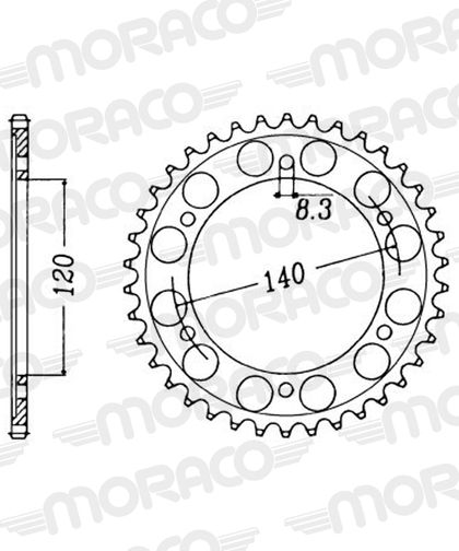 SuperProx 38 teeth Sprocket
