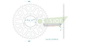 Couronne SuperProx Cour 50 - 32009 48 16606 - 48 - 48 dents