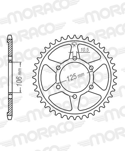 SuperProx Black 47 teeth Sprocket