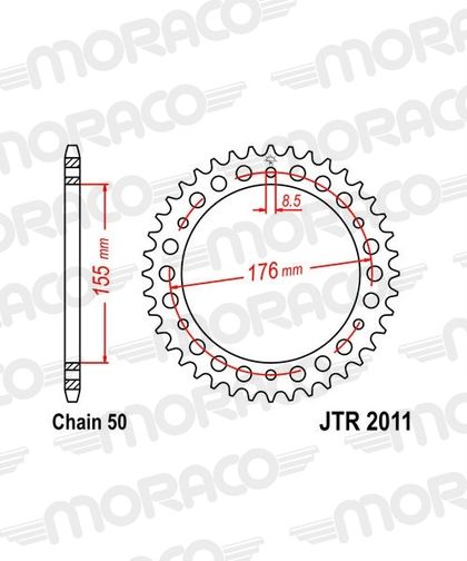 SuperProx Black 45 teeth Sprocket