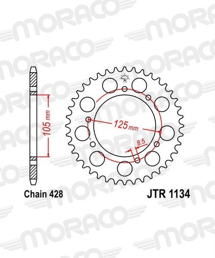 SuperProx Black 51 teeth Sprocket