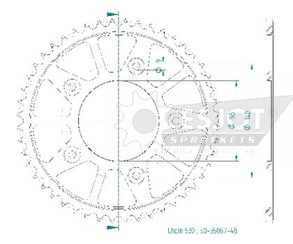 SuperProx Black 48 teeth Sprocket