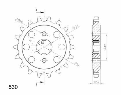 SuperProx 18 teeth Gearbox output pinion