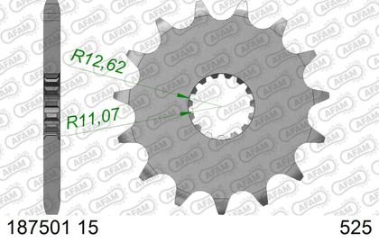 Pignon de sortie de boite SuperProx CST - 1802 15 50 - 29055 15S 525 187501 - 15 - 15 dents