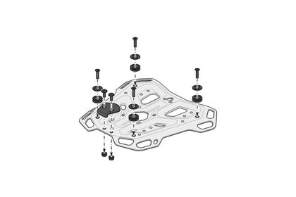SW-MOTECH TRAX ADV - Mit Halterung - Schwarz Topcase