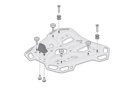 SW-MOTECH DUSC XL - Met steun - Zwart Topkoffer