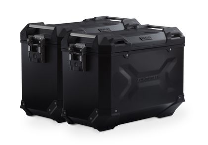 SW-MOTECH Komplettset TRAX ADV (45/45 L) - Schwarz Seitenkoffer Ref : SWM00858A / KFT.11.483.70101/B 