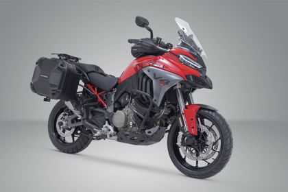SW-MOTECH Compleet DUSC Kit (41/41 L) - met steun - Zwart Zijkoffer