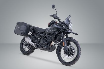 SW-MOTECH Compleet DUSC Kit (33/33 L) - met steun - Zwart Zijkoffer