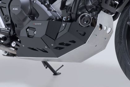 Sabot moteur SW-MOTECH Aluminium - Noir/Gris