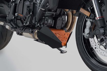 Sabot moteur SW-MOTECH Urbain - Orange/Noir