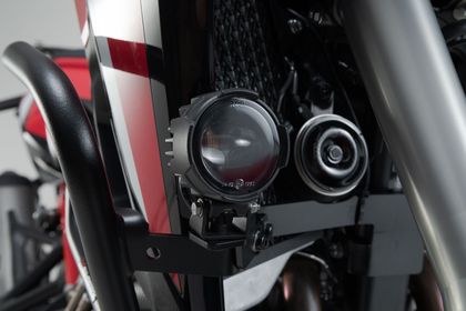 Support Phare SW-MOTECH Pour feux additionnels - Noir