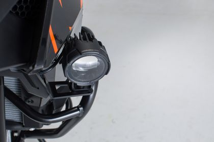 Support Phare SW-MOTECH Pour feux additionnels - Noir