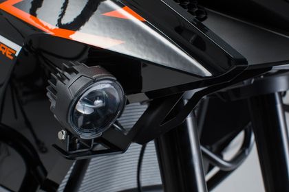 Support Phare SW-MOTECH Pour feux additionnels - Noir