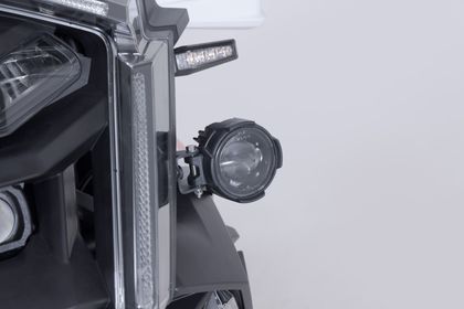 Support Phare SW-MOTECH Pour feux additionnels - Noir