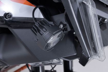 Support Phare SW-MOTECH Pour feux additionnels - Noir