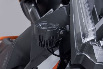 Support Phare SW-MOTECH Pour feux additionnels - Noir