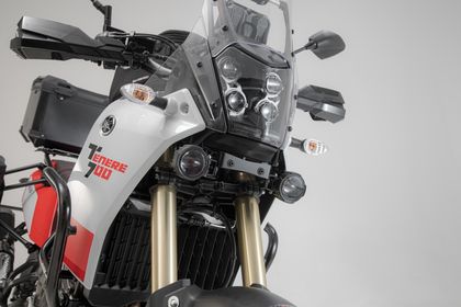 Support Phare SW-MOTECH Pour feux additionnels - Noir