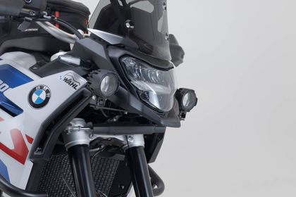 Support Phare SW-MOTECH Pour feux additionnels - Noir