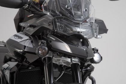 Support Phare SW-MOTECH Pour feux additionnels - Noir