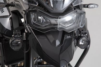 Support Phare SW-MOTECH Pour feux additionnels - Noir