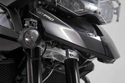 Support Phare SW-MOTECH Pour feux additionnels - Noir