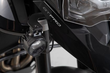 Support Phare SW-MOTECH Pour feux additionnels - Noir