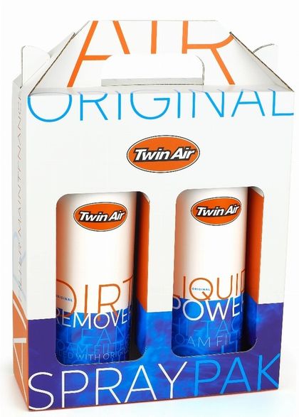 Nettoyant Twin air Pack nettoyage Liquid Power Spray + Dirt Remover - 2x500ml Universel