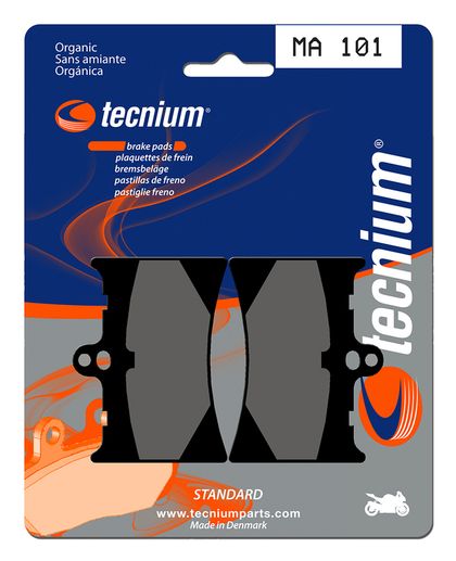 Pastillas de freno Tecnium MA101 Orgánicas Ref : TE00536A / 1022326 
