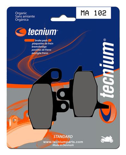 Plaquettes de freins Tecnium route organique - MA102 Ref : TE00537A / 1022327 