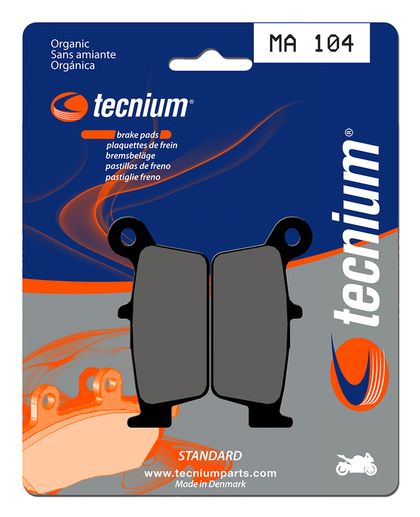 Plaquettes de freins Tecnium route organique - MA104 Ref : TE00539A / 1022329 