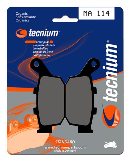 Pastillas de freno Tecnium MA114 Orgánicas Ref : TE00544A / 1022336 