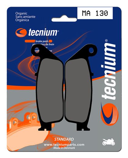 Pastillas de freno Tecnium MA130 Orgánicas Ref : TE00555A / 1022352 DAELIM 125 VL 125 DAYSTAR - 2000 - 2013