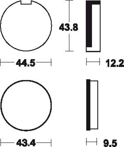 Pastillas de freno Tecnium MA16 Orgánicas