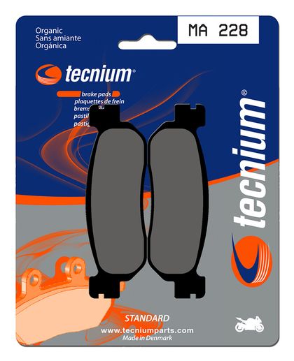 Plaquettes de freins Tecnium route organique - MA228 Ref : TE00595A / 1022428 