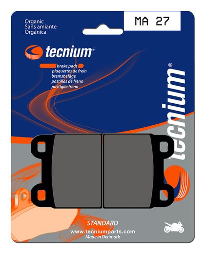 Plaquettes de freins Tecnium route organique - MA27 Ref : TE00603A / 1022450 
