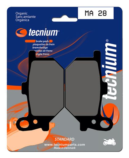 Plaquettes de freins Tecnium route organique - MA28 Ref : TE00605A / 1022456 